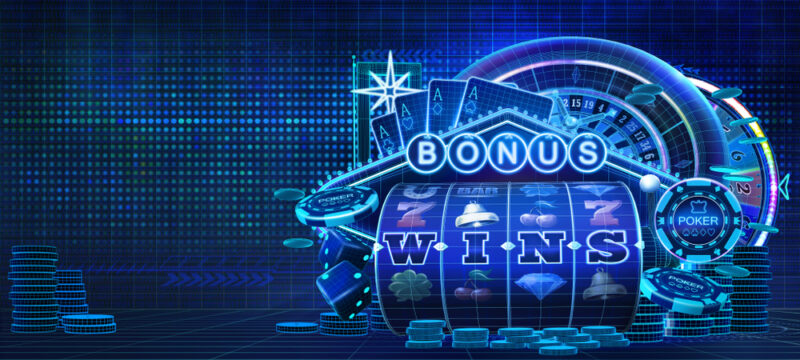 BONUS WINと書かれているスロットの画像