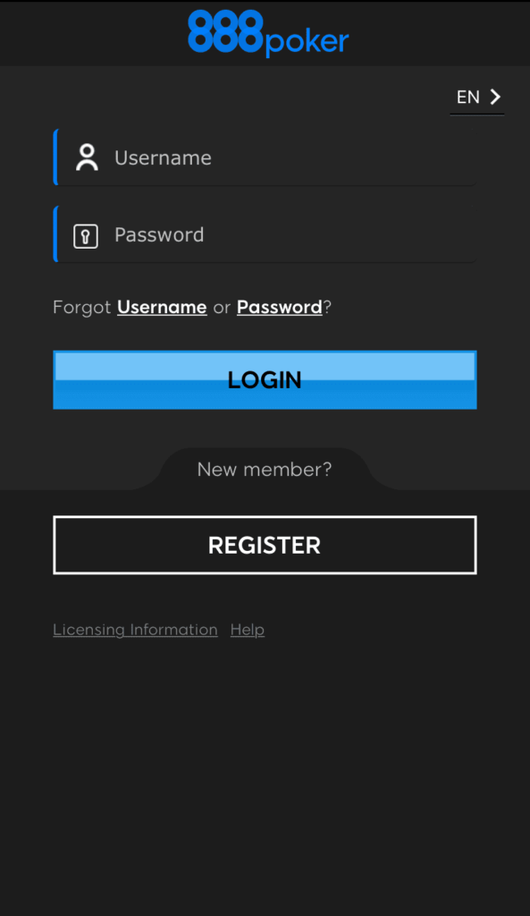 REGISTERをタップ