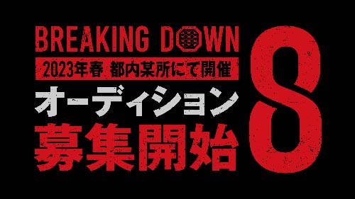 ブレイキングダウン8オーディション開催