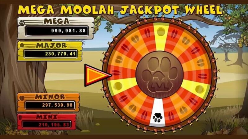 ⑦MEGA MOOLAH|億越えジャックポットが有名