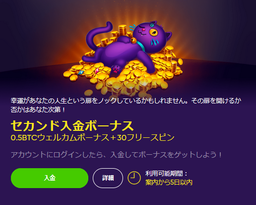 ②セカンド・サード入金ボーナス