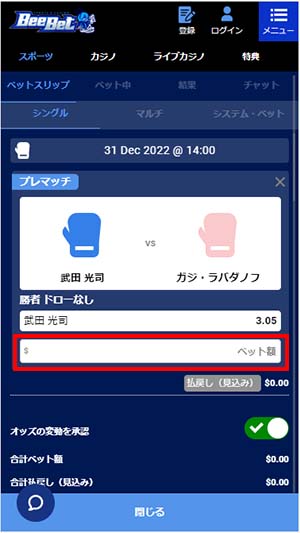 RIZINへの賭け方