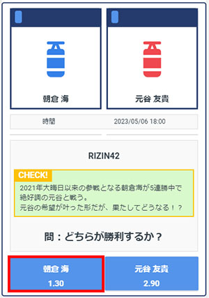 RIZINベット方法