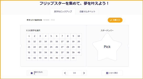 flip's starチケット
